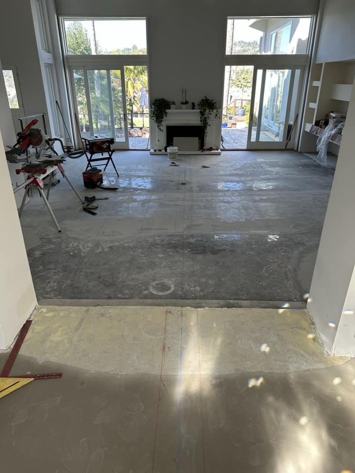 Custom flooring installation