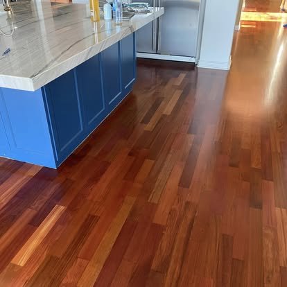 Brazilian hardwood flooring in luxury kitchen