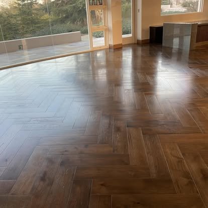 Custom flooring project by Top Tier Custom Floors