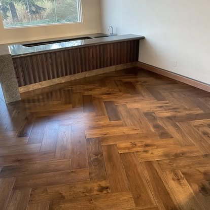 Custom flooring project by Top Tier Custom Floors