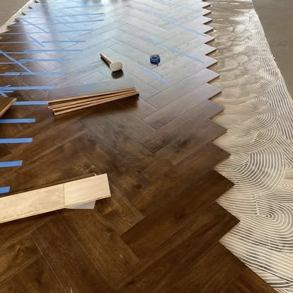 Custom flooring project by Top Tier Custom Floors