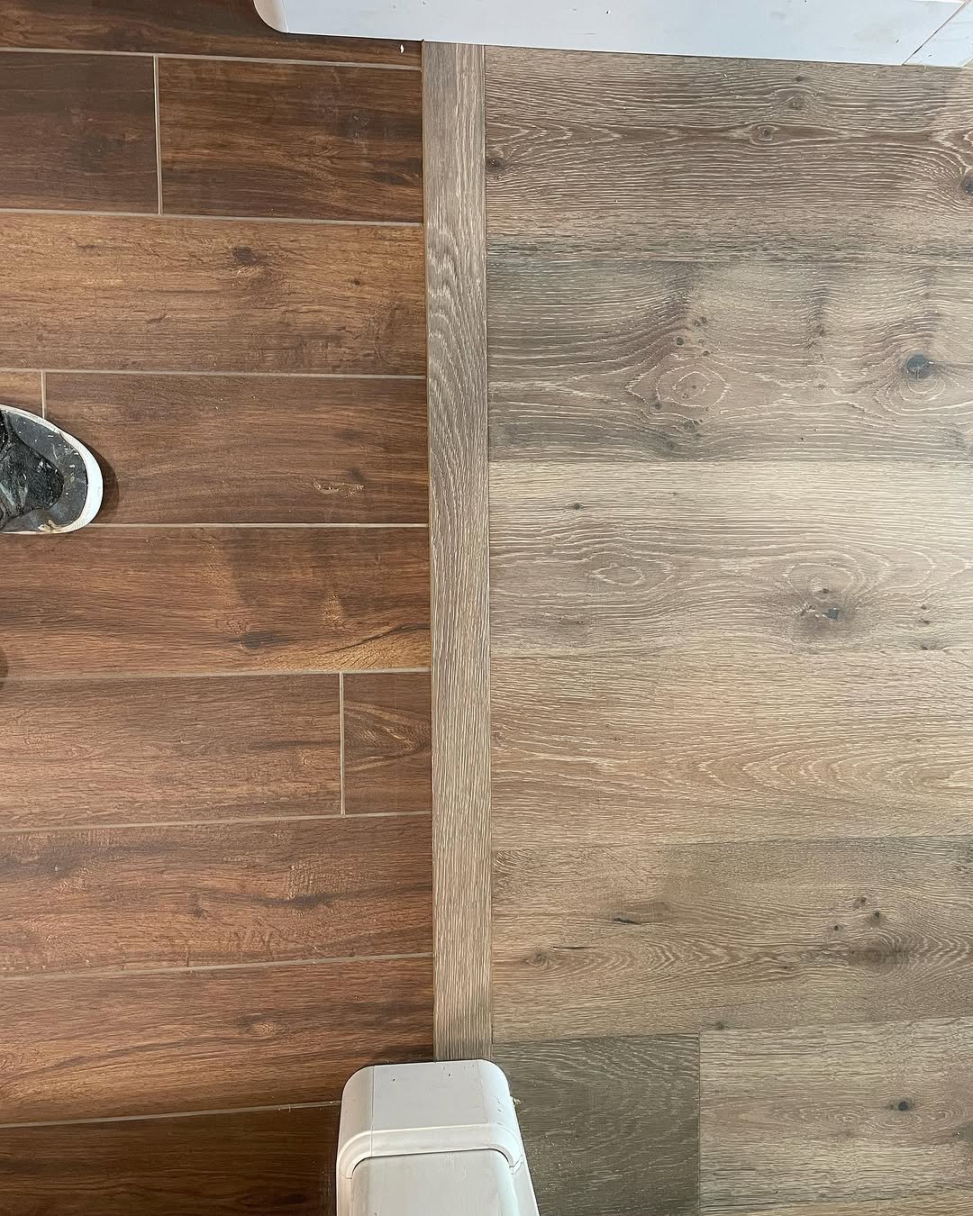 Custom floor installation by Top Tier